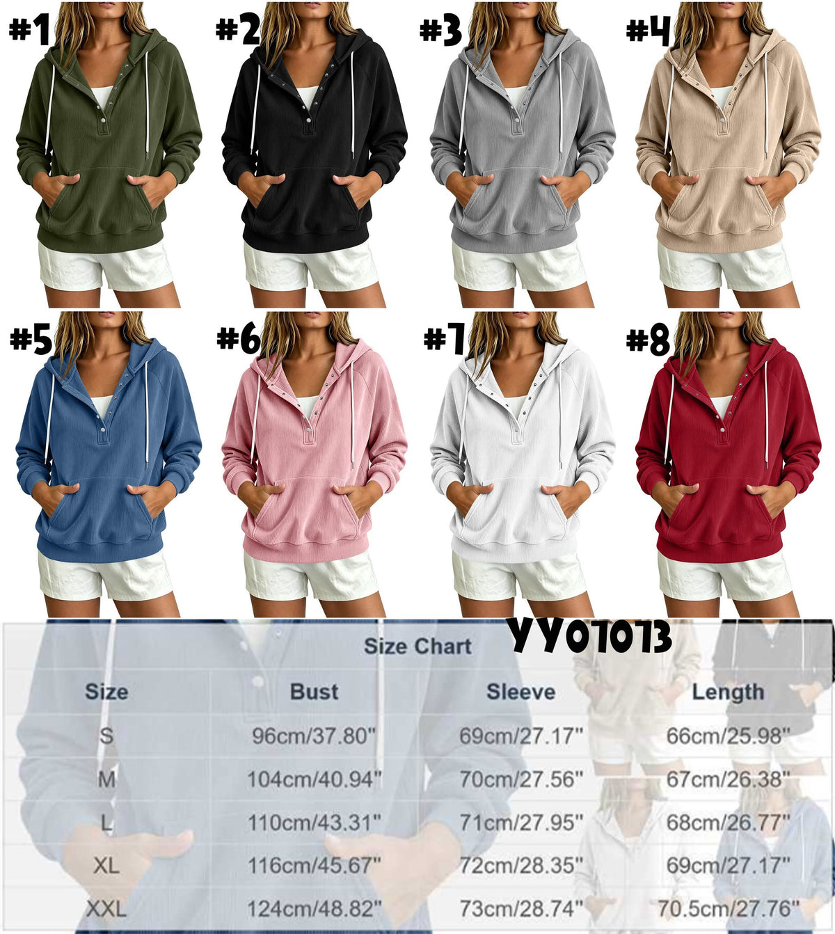 Cozy Corduroy Hoodie Top