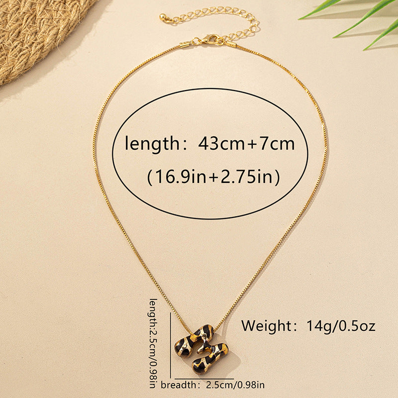 Wild Initial Necklace