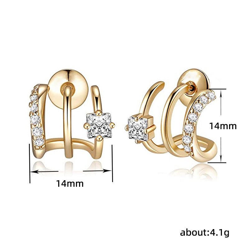 RTS: Versatile Triple Hoop Earring