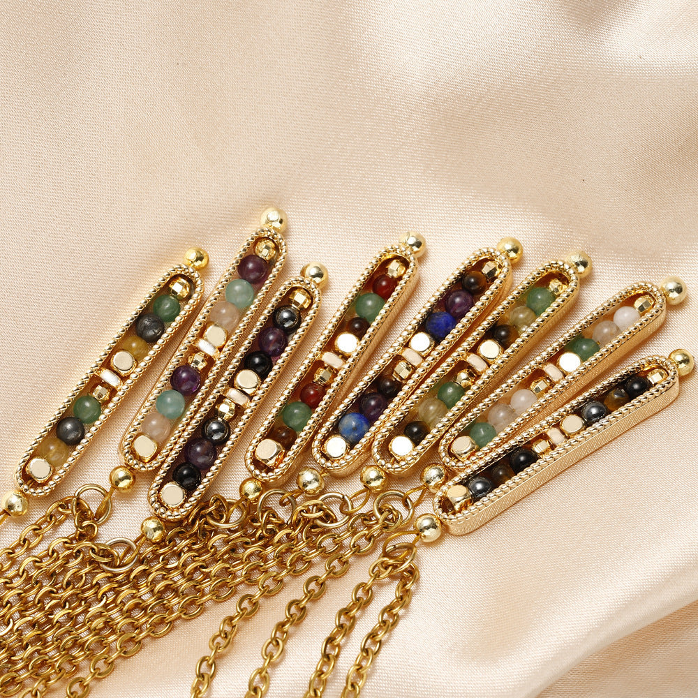 RTS: Natural Stone Healing Pendant Necklace