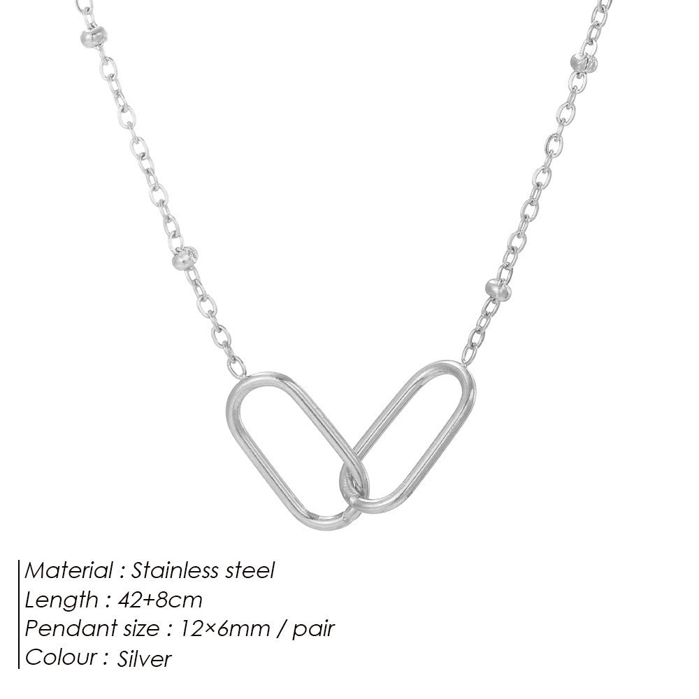 Chain Link Pendant Necklace