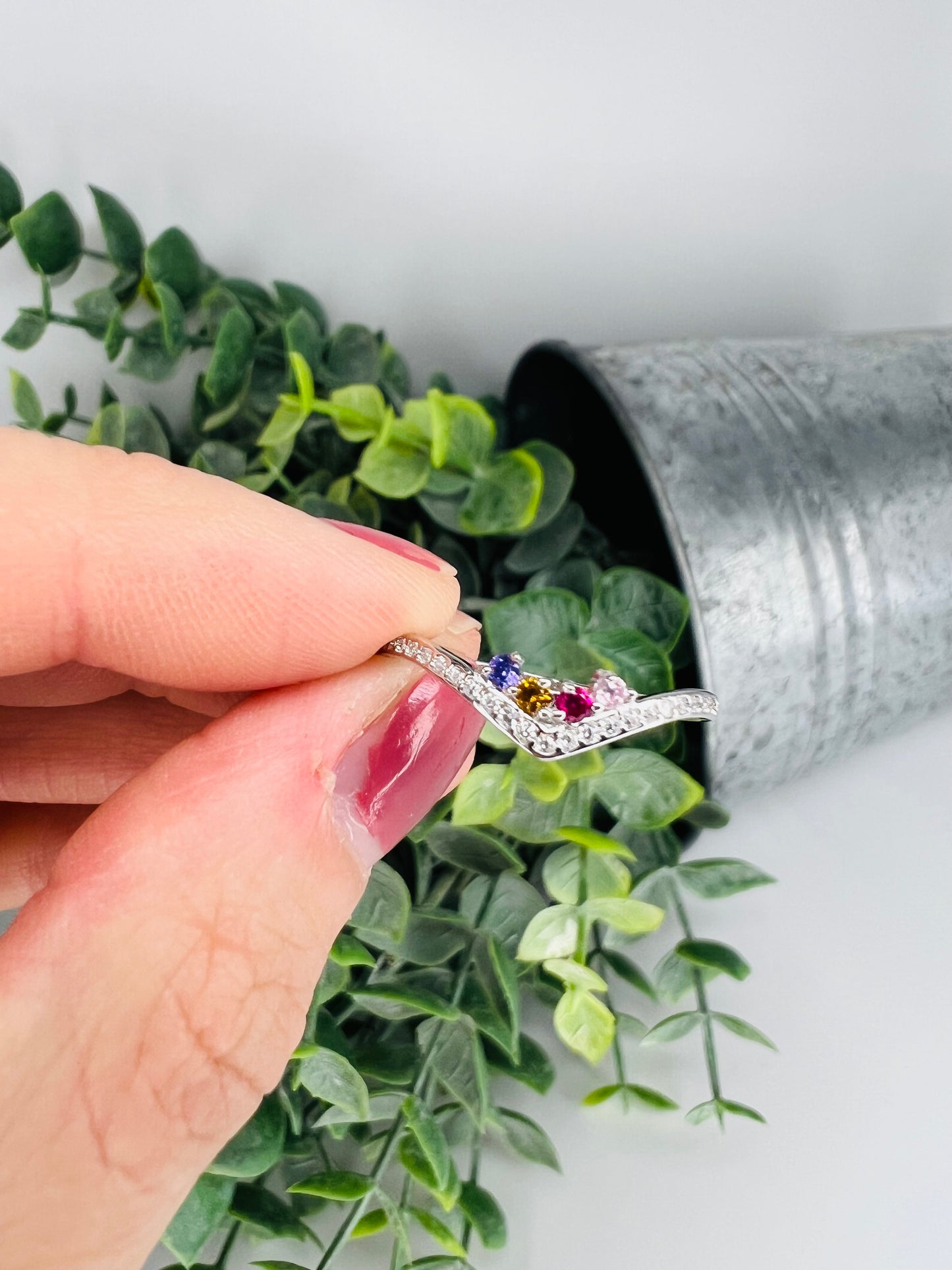 Preorder: Custom Birthstone & Zircon Radiance Ring