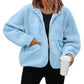 Fleece Button Down Sherpa Jacket