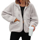 Fleece Button Down Sherpa Jacket