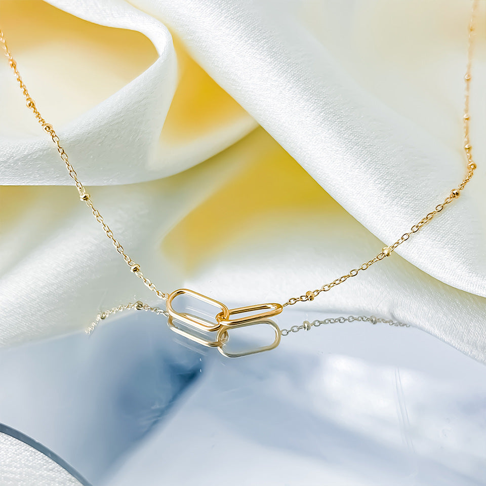 Chain Link Pendant Necklace