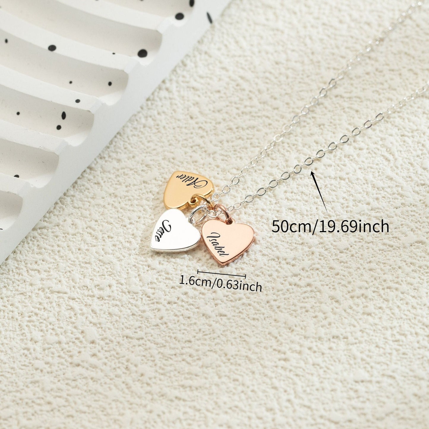 Preorder: Custom Engraved Heart Charm Necklace