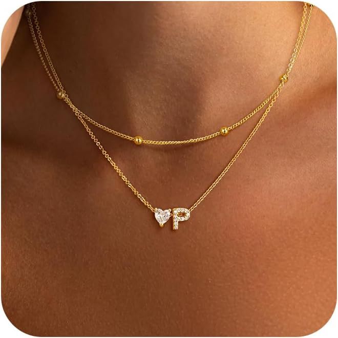 The Sparkle Initial Charm Necklace