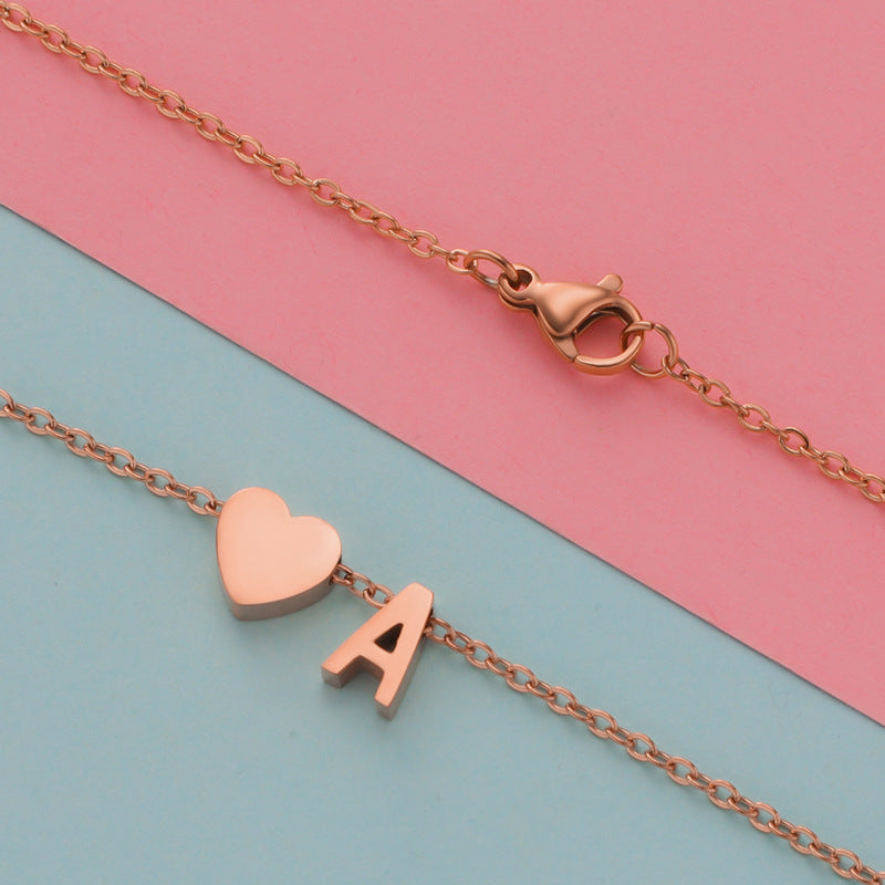 Preorder: Heart and Initial Charm Necklace