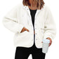 Fleece Button Down Sherpa Jacket