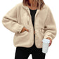 Fleece Button Down Sherpa Jacket