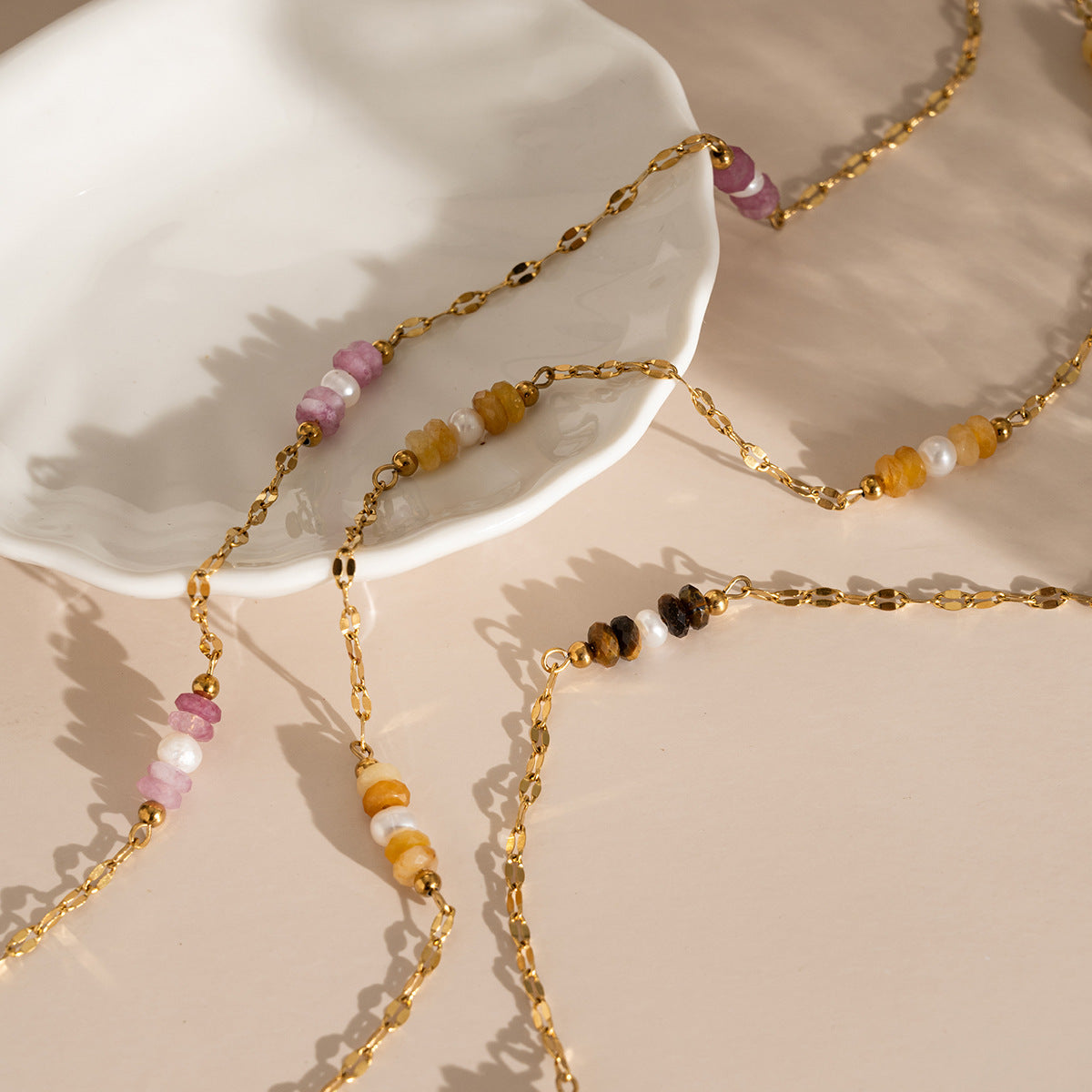 Golden Coast Gemstone Necklace