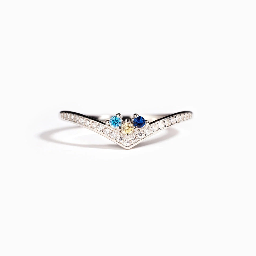 Preorder: Custom Birthstone & Zircon Radiance Ring