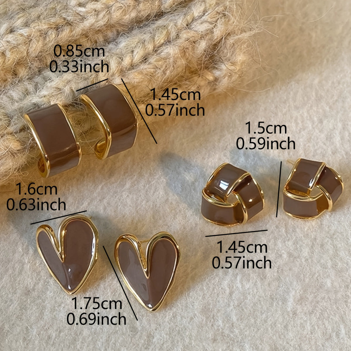 Cocoa Love Studs
