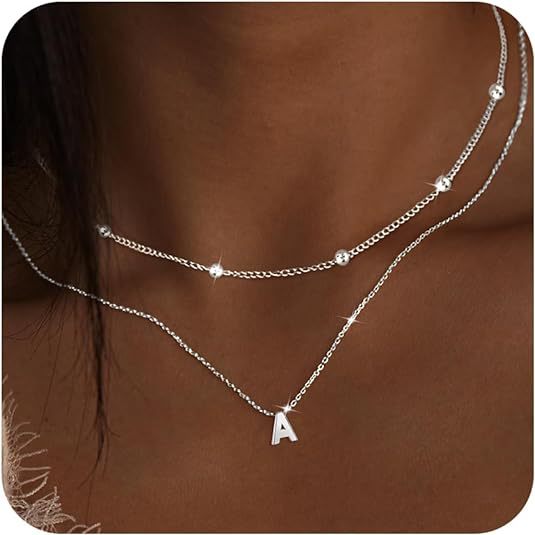 Layered Initial Necklace