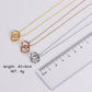 Intertwined Bamboo Circle Necklace