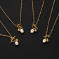 Preorder: Lustrous Pearl and Gold Ball Necklace
