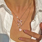 *Sweetheart Bow Layered Necklace*