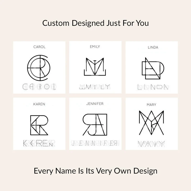 Preorder: Minimalist Name Monogram Necklace