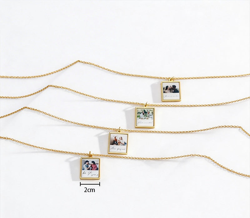 PREORDER: Custom Polaroid Photo Necklace