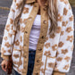 Fall Floral Sherpa Jacket