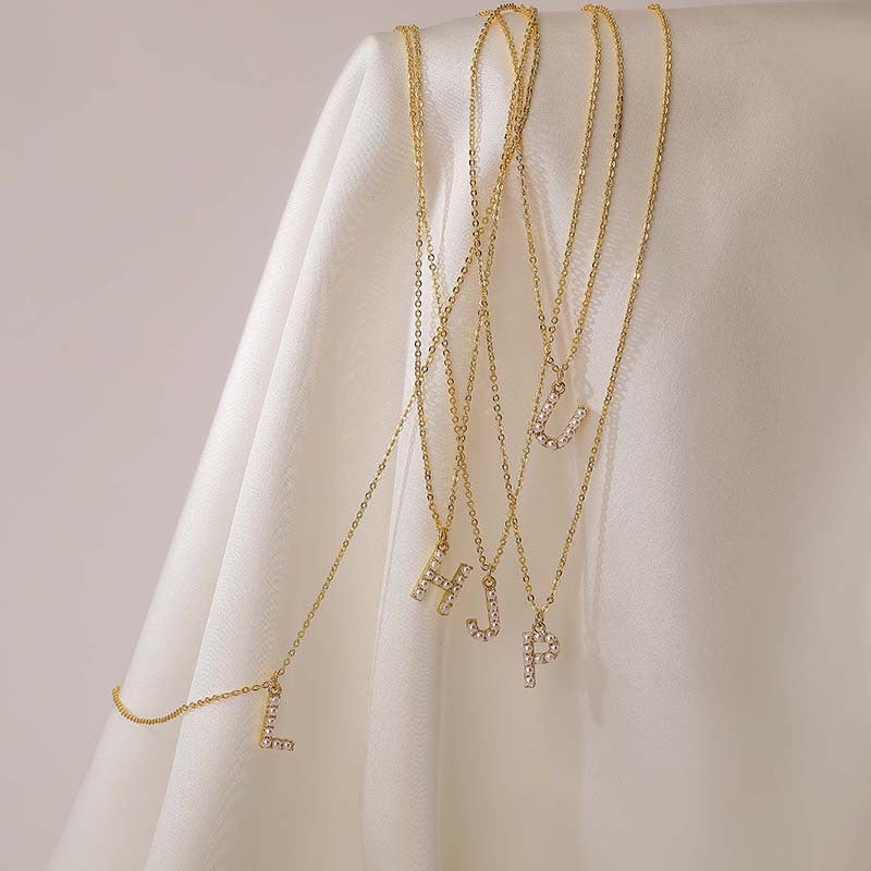 Preorder: Initial Pearl Charm Necklace