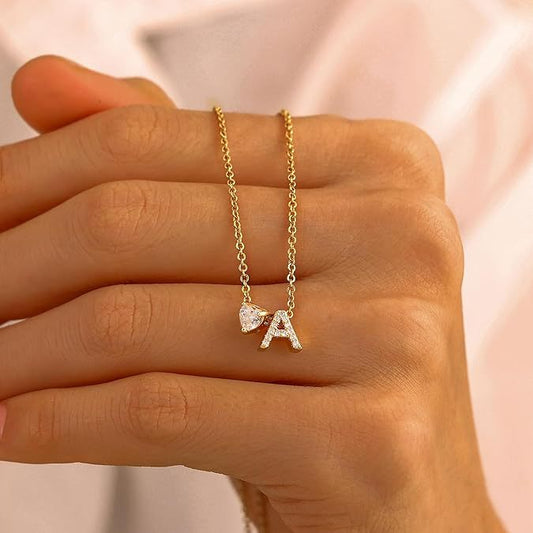 The Sparkle Initial Charm Necklace