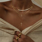 Golden Grace Layered Initial Necklace