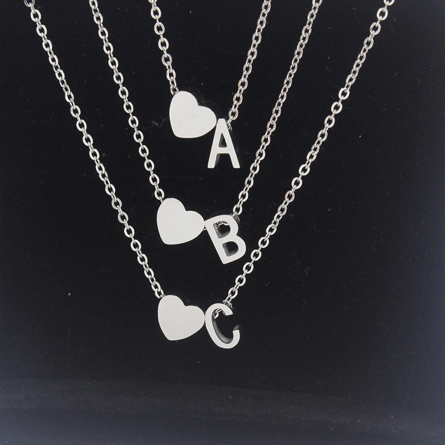 Preorder: Heart and Initial Charm Necklace