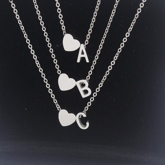 Preorder: Heart and Initial Charm Necklace