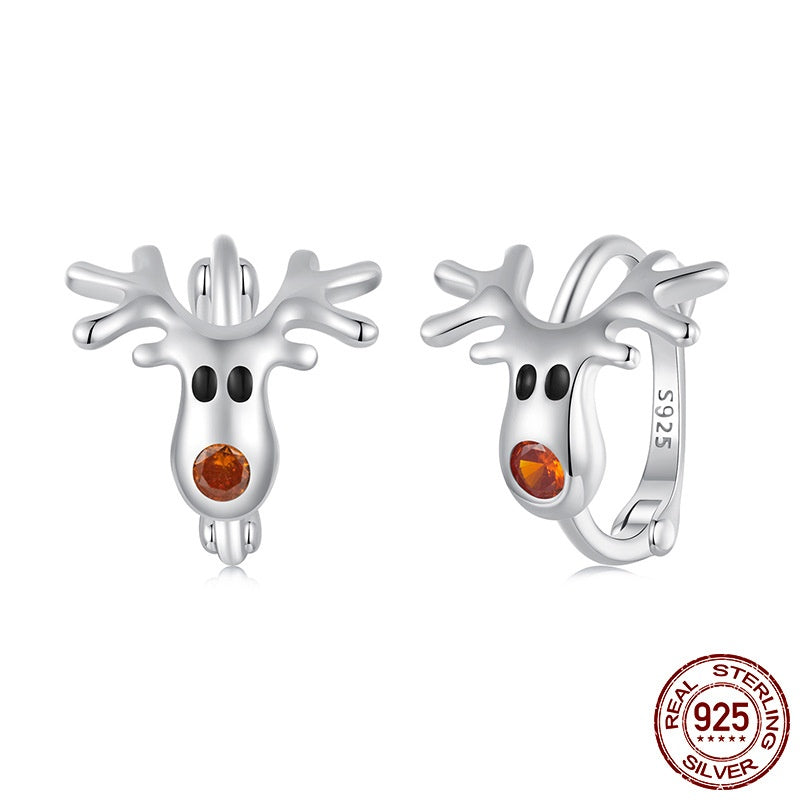 Cute Reindeer Hoops
