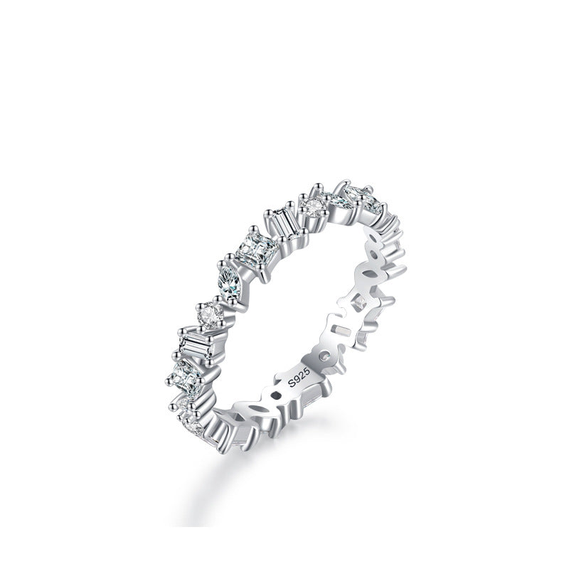 Mixed Cut Eternity Sparkle Ring