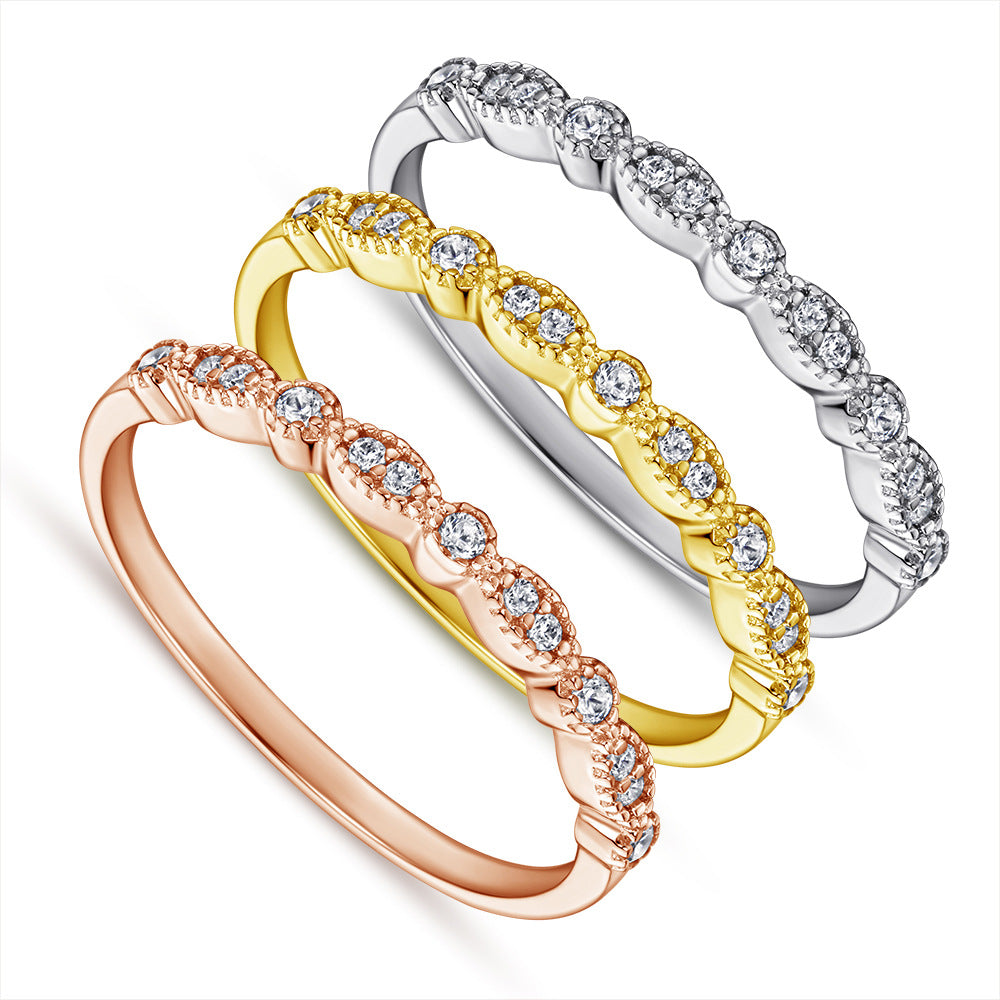 Sterling Silver Accent Ring- SILVER SIZE 5