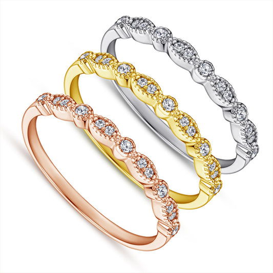 Sterling Silver Accent Ring- SILVER SIZE 5