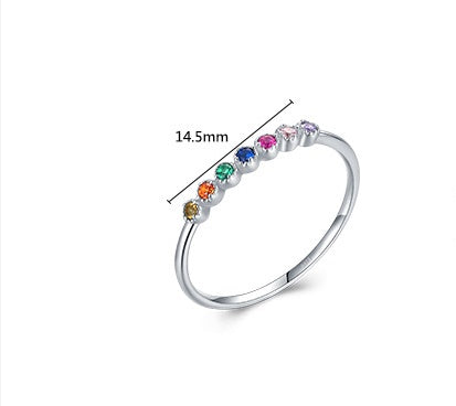 Preorder: Rainbow Stone Stacker Rings