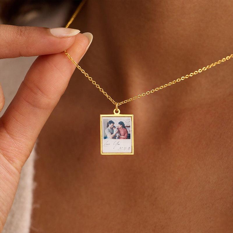 PREORDER: Custom Polaroid Photo Necklace