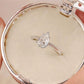 Radiant Elegance Pear Moissanite Ring- SIZE 6
