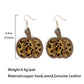 Animal Print Pumpkin Earrings