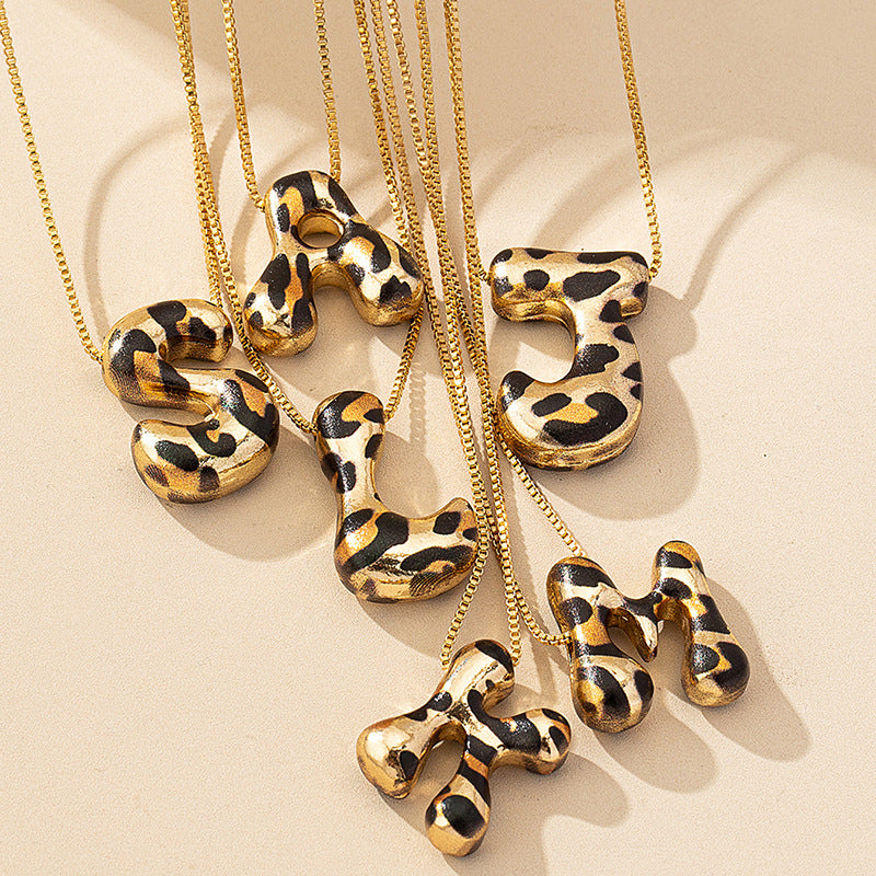 Wild Initial Necklace