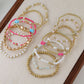 Cotton Candy Charm Bracelet Stack