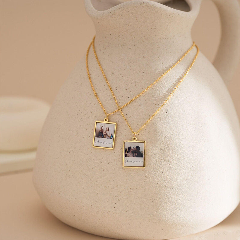 PREORDER: Custom Polaroid Photo Necklace
