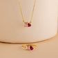 Preorder: Custom Mixed Birthstone Necklace and Matching ring