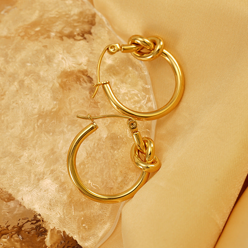 Preorder: Knotted Hoop Earrings