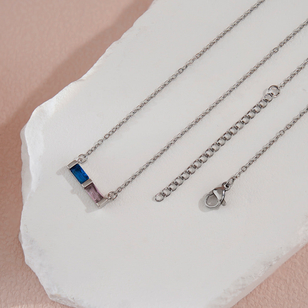 PREORDER: Radiant Moments Birthstone Bar Necklace