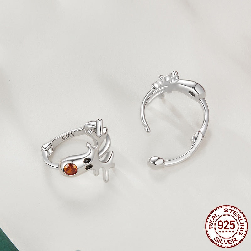 Cute Reindeer Hoops
