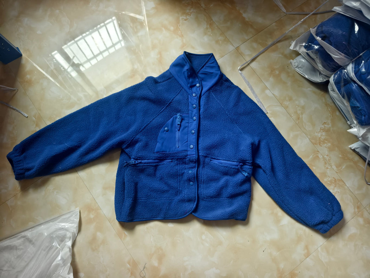 Fleece Button Down Sherpa Jacket