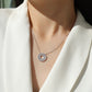 Preorder: Moissanite Circle Pendant Necklace