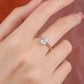 Radiant Elegance Pear Moissanite Ring- SIZE 6