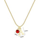 PREORDER: Initial Necklace with Birthstone Accents