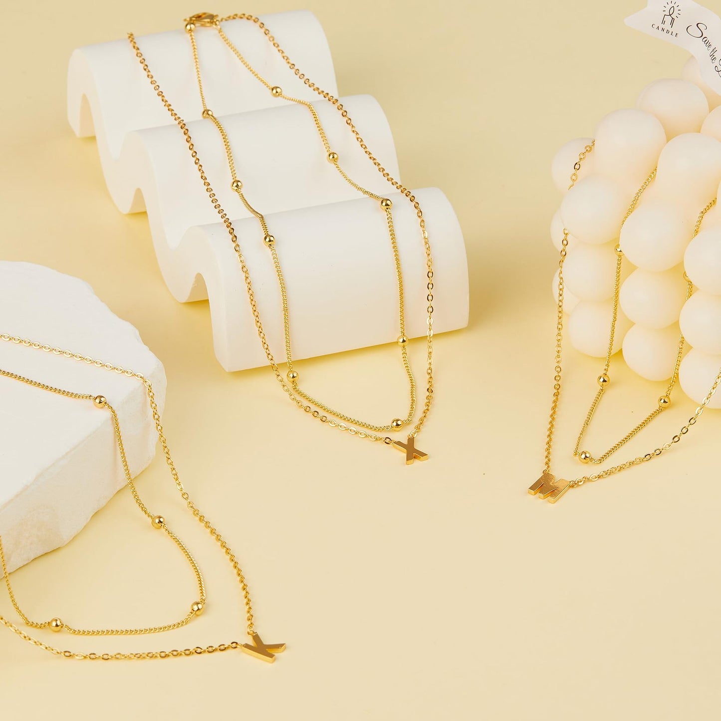 Layered Initial Necklace