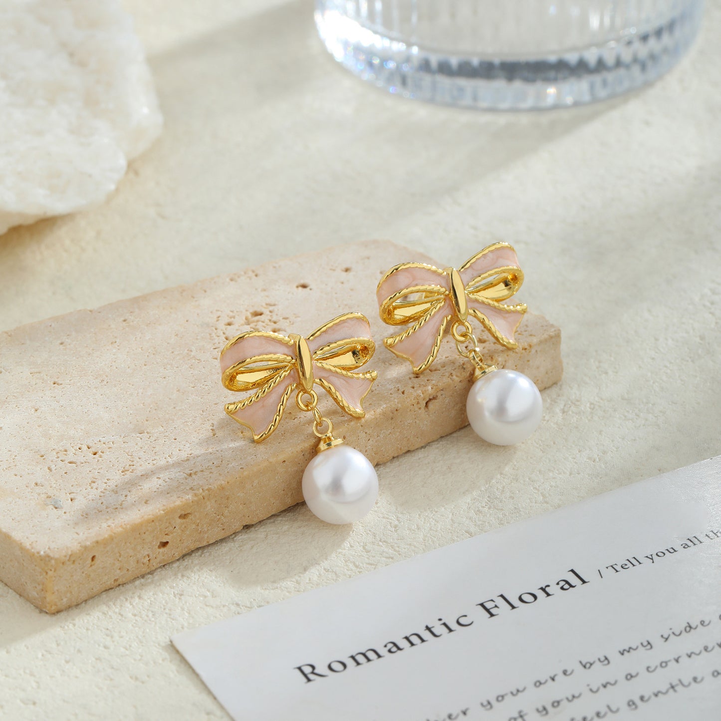 Preorder: Bow and Pearl Drop Earrings